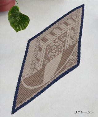 Tiaclasse 【選べる柄タイプ】プリーツスカーフ Dグレージュ