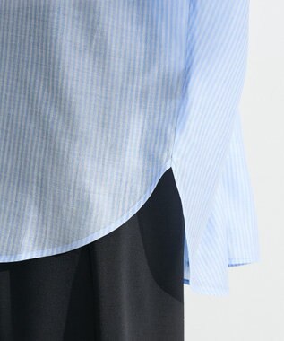 Green Parks バックツイストシアーシャツ Stripe