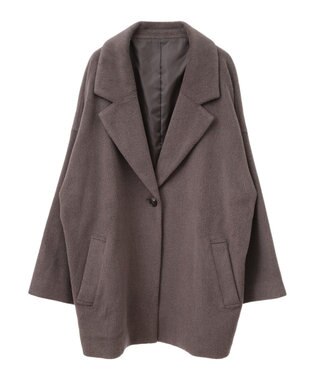 earth music&ecology オーバーテーラードジャケット　シャギー Dark Brown