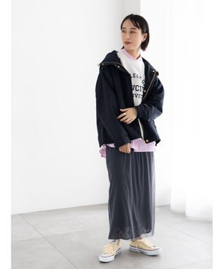 Te chichi 裏毛ロゴプルオーバー オフホワイト