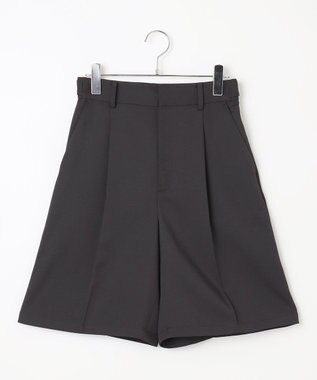 #Newans ストレートシルエットハーフパンツ ブラック