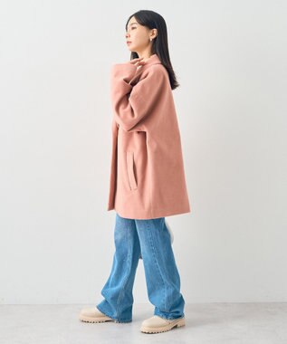 earth music&ecology オーバーテーラードジャケット　シャギー Pink