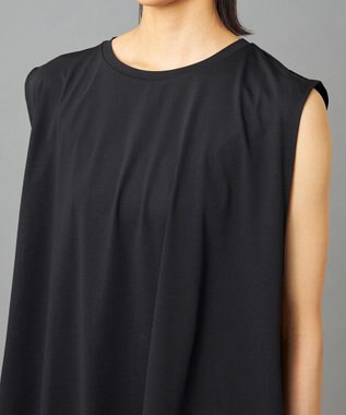 Chacott Chacott BALANCE EasyCare+ タックワンピース ブラック