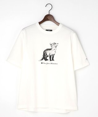 JOSEPH ABBOUD MOUNTAIN 【テーム・ヤルヴィコラボレーション/ゆったり】　　プレーティング天竺ヤルヴィー Tシャツ キツネ