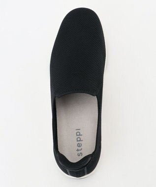 steppi 【撥水/抗菌防臭】多機能ニットシューズ（メンズ向け） ブラック×ホワイト