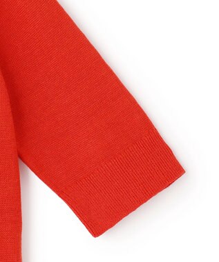 23区 【先行予約】ピュアリネン スキッパー ポロニット レッド系