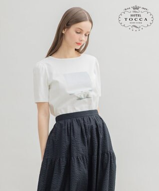 TOCCA 【洗える】LOVE YOURSELF TEE Tシャツ ホワイト系