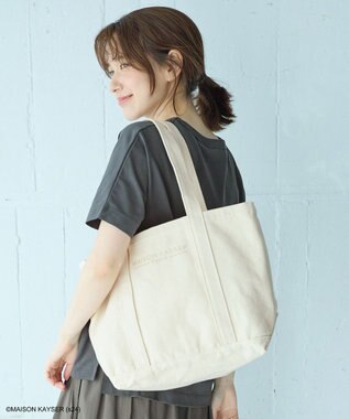 ANY 【MAISON KAYSERコラボ】刺繍ロゴトートバッグ エクリュ