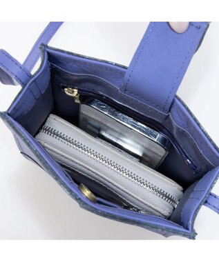 UNBILLION ペルケ perche / イントレチャート姫路レザーショルダー パープル