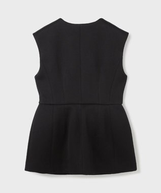 GRACE CONTINENTAL ダンボールニットジレジャケット ブラック