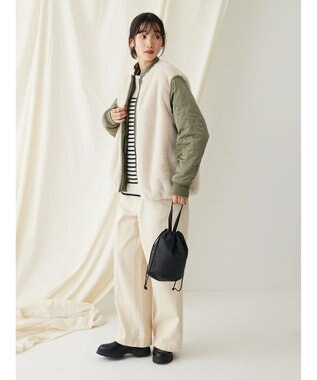 CRAFT STANDARD BOUTIQUE リバーシブルファーブルゾン Khaki