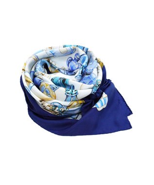 Marca ＜春の新色！＞【Marcaオリジナル】パフュームボトル  大判 シルクツイル スカーフ ネイビー