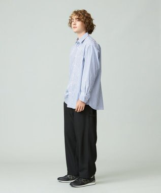 J.PRESS YORK STREET 【UNISEX】タイプライターストライプ シャツ ブルー系1