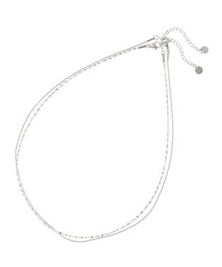 Green Parks ｅｖｅｒｙｗａｌｋ．ステンレス２本セットチェーンネックレス Silver