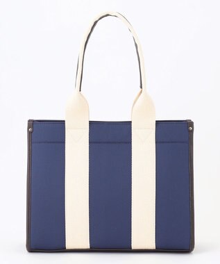 LA BAGAGERIE ロゴテープトートバッグ　Mサイズ ネイビー