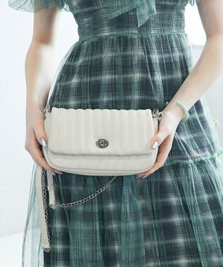 style code 【MERCURYDUO/マーキュリーデュオ】ストライプキルティング　フラップショルダーバッグ