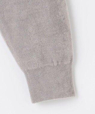 自由区 【Premium Collection】キュプラシェニール カーディガン ライトグレー系