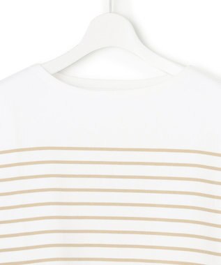 23区 L 【Oggi4月号掲載/洗える】Armor-lux パネルボーダー カットソー オフxベージュボーダー