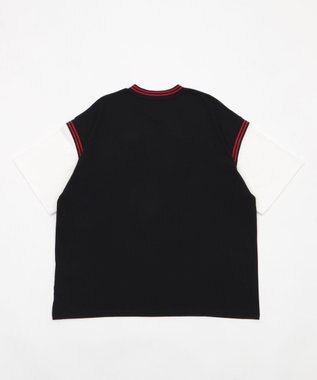 WEGO 【ユニセックス着用ITEM/MLサイズ展開】フェイクタンクグラフィックT（SS） ブラック