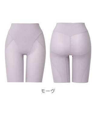 BRADELIS New York 【Yukine inc. 】ゆきねえ365綿混モアらくヒップサポートガードル23 補整下着 モーヴ