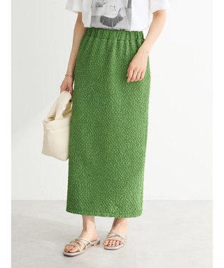 Green Parks BEST PRICE フクレジャガードIラインスカート Green