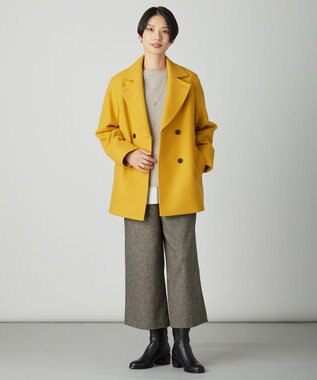 J.PRESS LADIES S ラメツイード クロップド パンツ ブラウン系