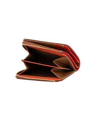 LANVIN en Bleu リュクサンブールカラー 二つ折りLファスナー財布 ブラウン