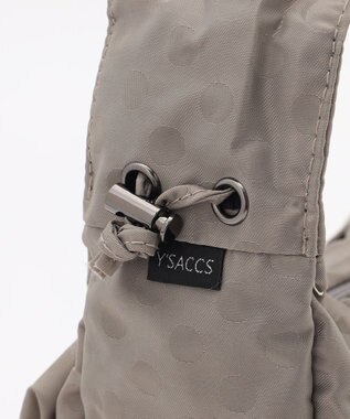 Y'SACCS ドットジャカードショルダーバッグ ライトグレー