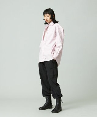 J.PRESS YORK STREET 【UNISEX】タイプライターストライプ シャツ ピンク系1