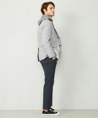 JOSEPH ABBOUD パワーストレッチワッシャー ブルゾン ライトグレー系