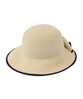 Maison de FLEUR リボンスリットパイピングハット Black