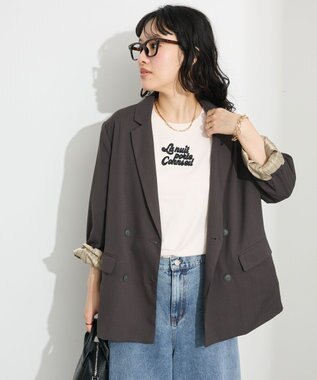 CRAFT STANDARD BOUTIQUE Ｗテーラードジャケット Dark Gray