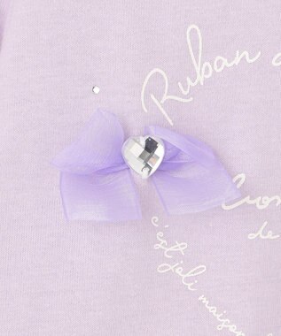 ANY KIDS リボン 長袖 Ｔシャツ ラベンダー