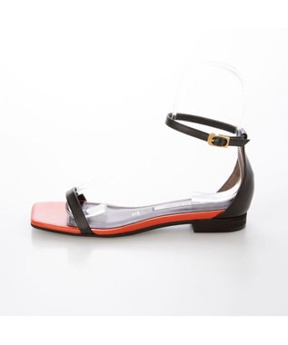 MODE ET JACOMO <MODE ET JACOMO>スリムストラップフラットサンダル ダークブラウン