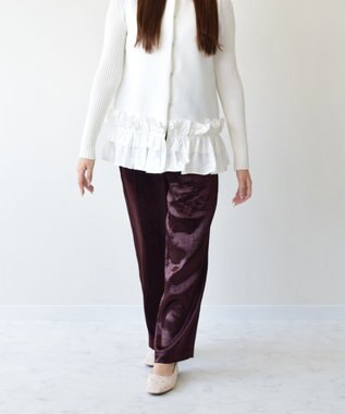 Bridget Birkin 【Bridget Birkin】ドットビジューグリッターフラットシューズ ゴールド雑材