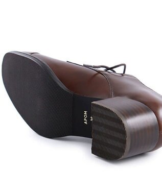 APOM キャップトゥレースアップシューズ 45 ダークブラウン