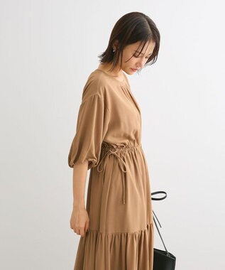 Green Parks ・ＥＬＥＮＣＡＲＥ　ＤＵＥ　５分袖ティアードワンピース Beige