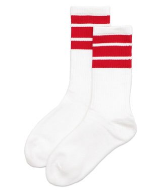 WEGO ラインソックス（R）　 レッド