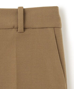 JOSEPH クレープウールストレッチ　フレアートラウザーズ Khaki