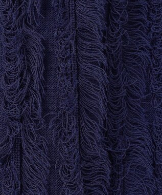 自由区 【カトリエムブーケ】Motif a franges フリンジディティールスカート ブルーグレー