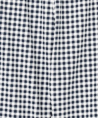 ANY KIDS 【洗濯機可能/接触冷感】ひんやり カットソーパンツ ネイビー（ギンガムチェック）