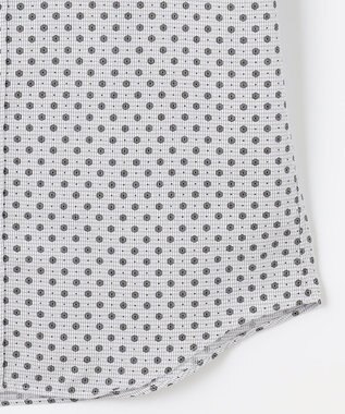 JOSEPH ABBOUD 【イージーケア】小紋プリント 半袖シャツ グレー系5