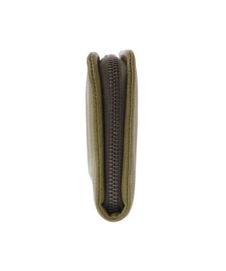 genten ゴートベーシック ラウンド長財布 カーキ