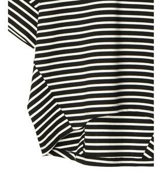 AMERICAN HOLIC 抗菌防臭＋接触冷感　コクーンカットプルオーバー Border Black