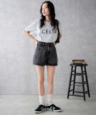 WEGO 台形デニムショートパンツ ブラックその他