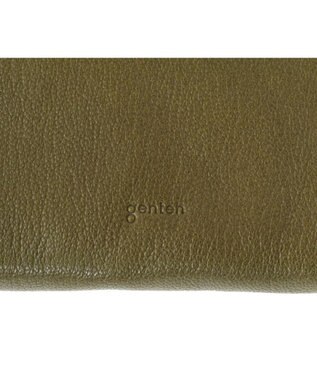 genten ゴートベーシック ラウンド長財布 カーキ