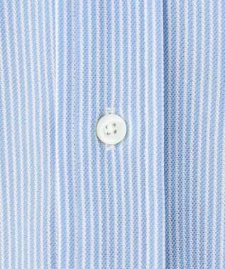 J.PRESS MEN 酷暑の清潔感もこれ一枚で【吸水速乾 / 抗菌防臭 / 防シワ】【J.PRESS OXFORD JERSEY】カノコインレイマイクロストライプ 半袖シャツ / B.D. サックスブルー系1