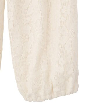 earth music&ecology 総レースカーゴパンツ Ivory