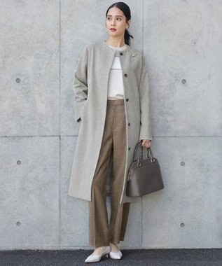 自由区 【MILOS】レザーポケット バッグ モカ