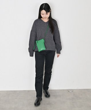 Hekhèr Le Style de Vie 新色追加【日本製】シュリンクレザー スマートフォンポシェット グリーン